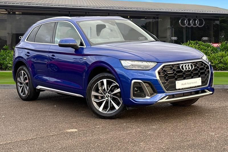 Blue Used 2023 Audi Q5 S-Line SUV | £32,500 (Good price) - Image 1/4