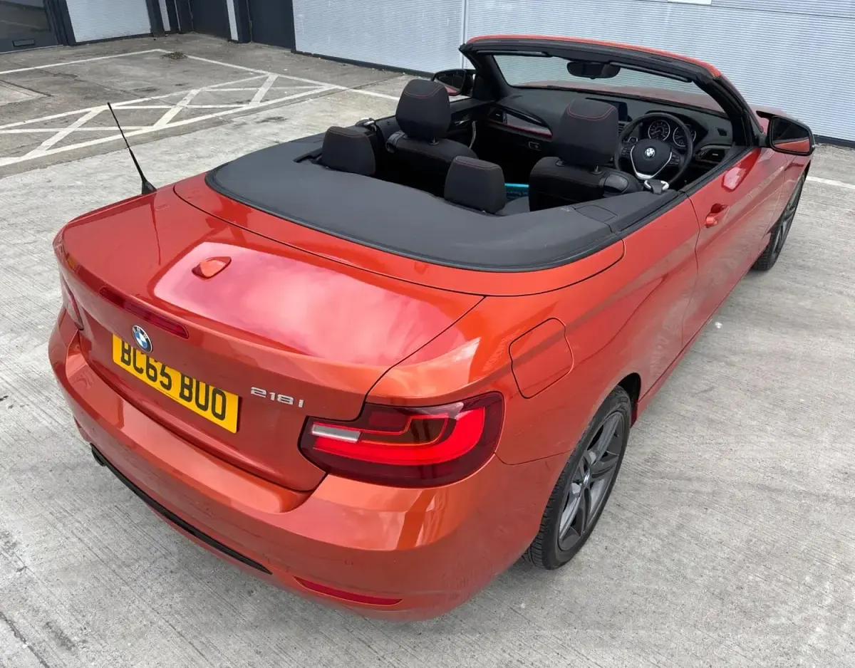 Used BMW 218 Sport Line 2015 Orange Cabriolet