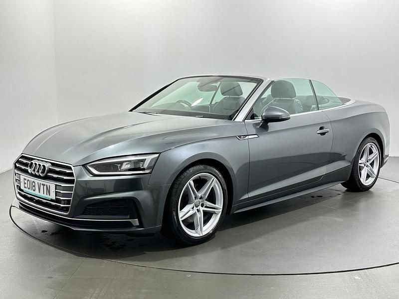 Used Audi A5 Cabriolet S-Line 190 HP (139 kW) 2017 Grey Cabriolet