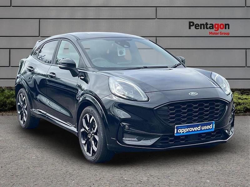 Black Used 2023 Ford Puma ST-Line X Hatchback | £17,995 (Fair price) - Image 1/4