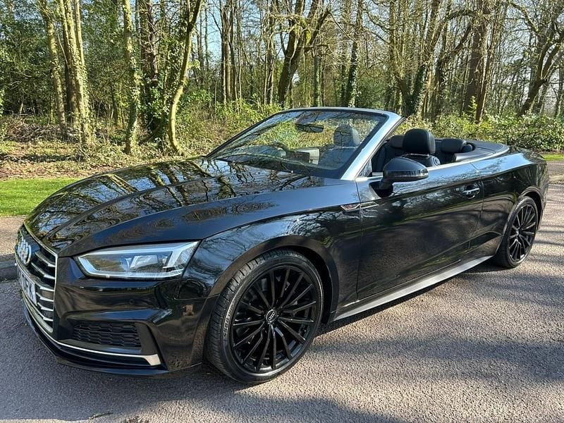 Used Audi A5 Cabriolet S-Line 252 HP (185 kW) 2017 Black Cabriolet