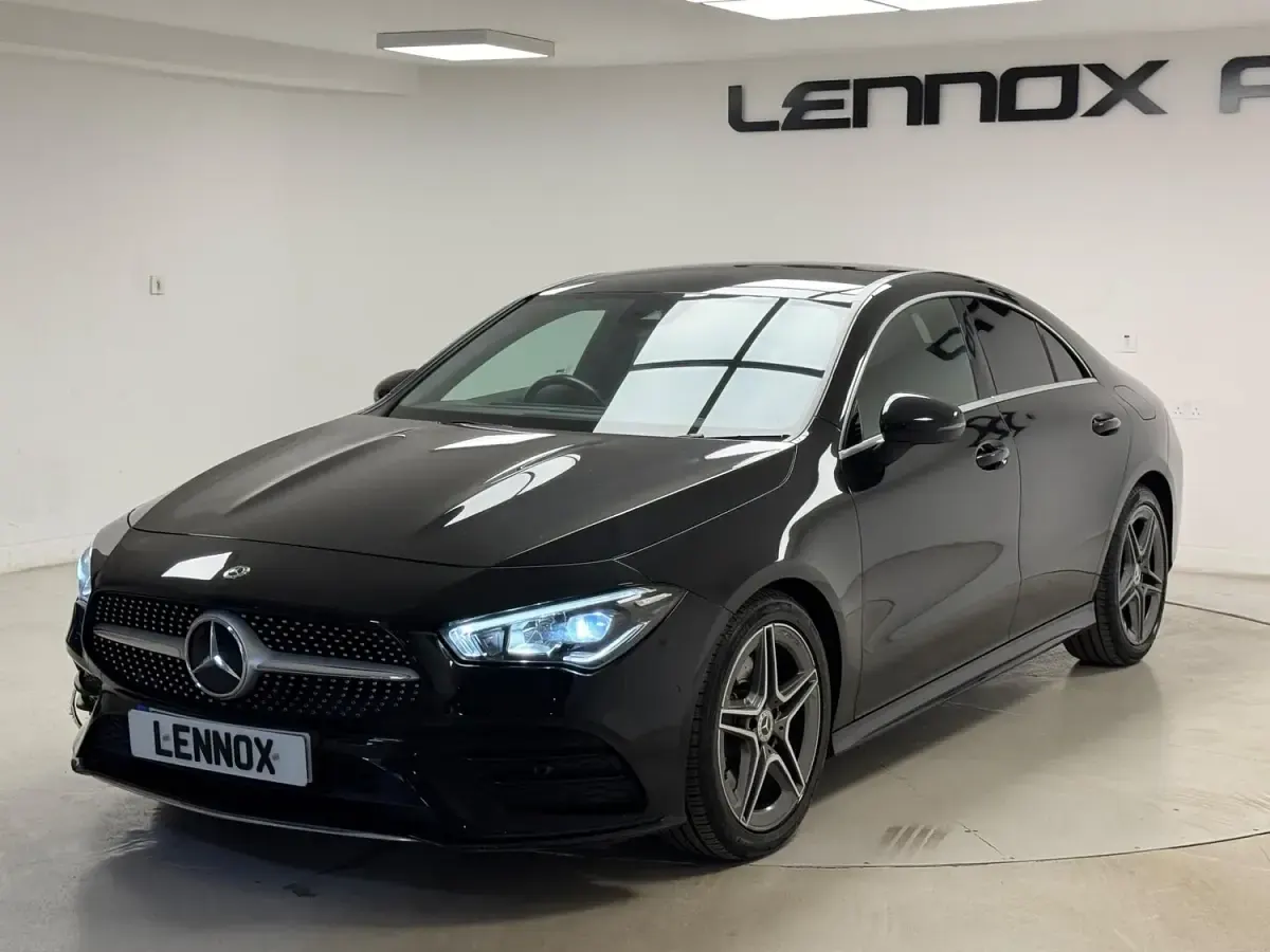 Used Mercedes CLA200 AMG line 163 HP (119 kW) 2019 Black Coupe