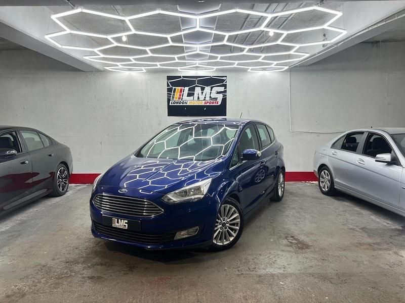 Begagnad Ford C-MAX Titanium 125 HK (91 kW) 2017 Blå Minibuss
