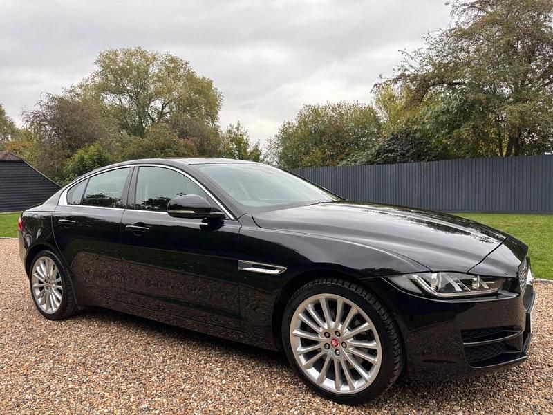 Santorini black metallic Used 2017 Jaguar XE Portfolio Sedan | £12,500 (Fair price) - Image 1/4