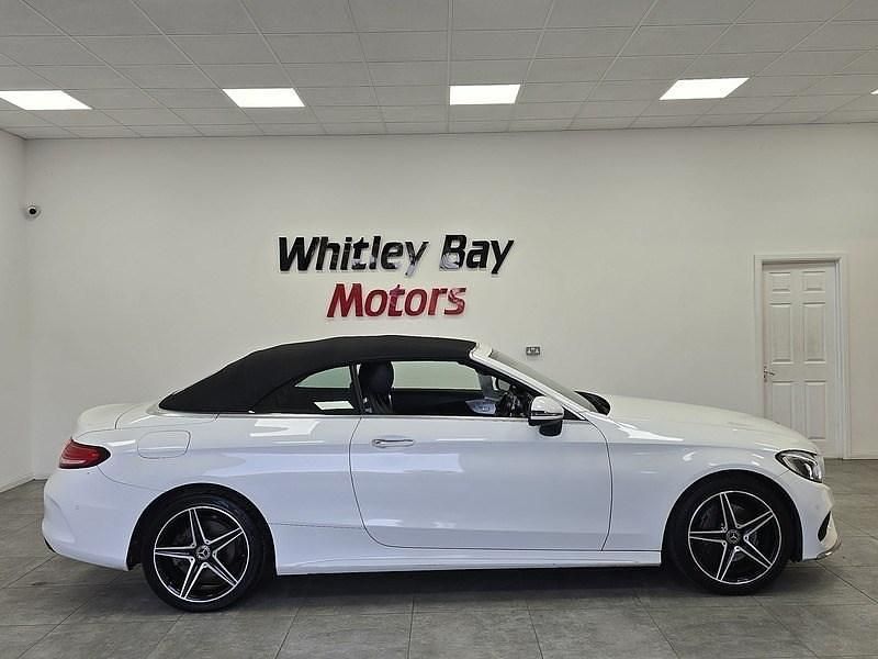Used Mercedes C200 AMG line 2018 White Cabriolet