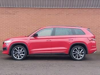 Used Skoda Kodiaq SportLine 150 HP (110 kW) 2022 Red SUV
