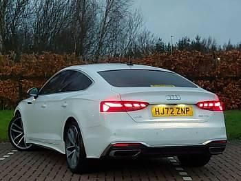Used Audi A5 S-Line 163 HP (119 kW) 2022 White Hatchback