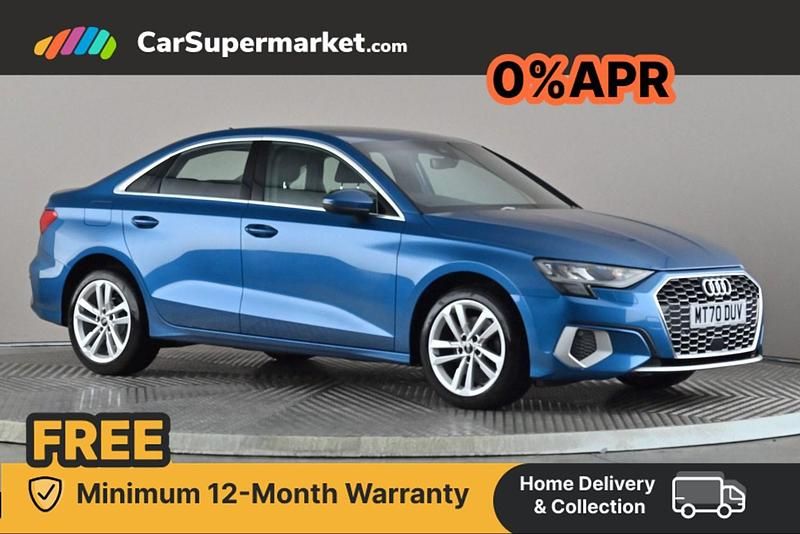 Blue Used 2020 Audi A3 Sport Sedan | £17,697 (Expensive) - Image 1/4