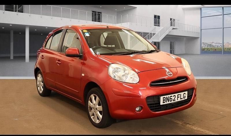 Red Used 2012 Nissan Micra Acenta Hatchback | £1,999 (Good price) - Image 1/4