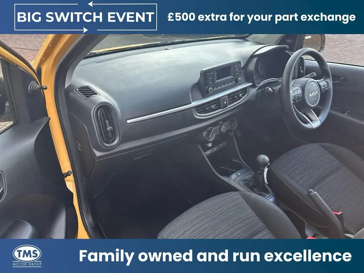 Used Kia Picanto 66 HP (48 kW) 2024 Yellow Hatchback