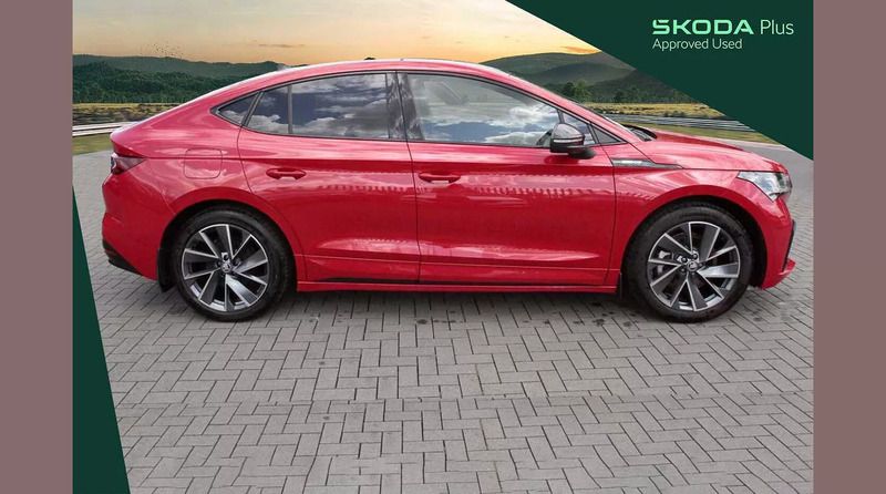 Used Skoda Enyaq iV SportlinePlus 210 kW (286 HP) 2024 Red SUV