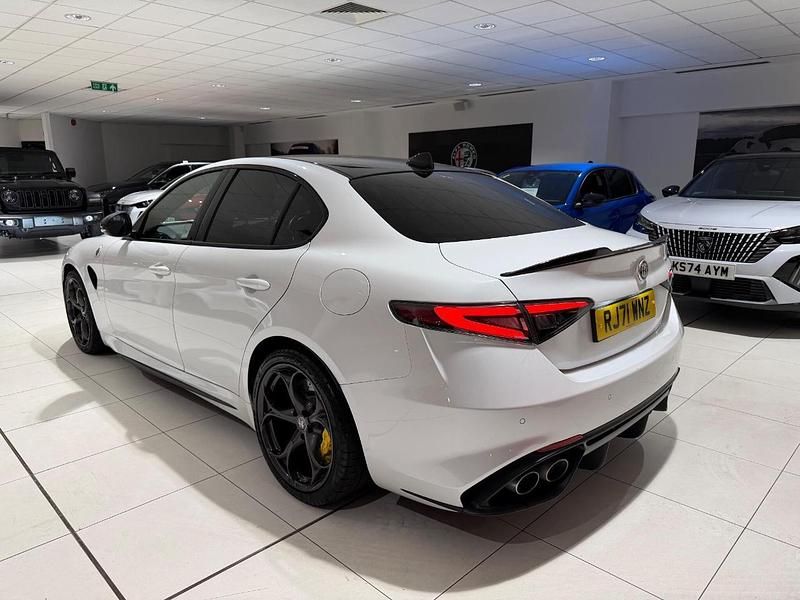 White Used 2022 Alfa Romeo Giulia Quadrifoglio Sedan | £59,995 (Expensive) - Image 1/4