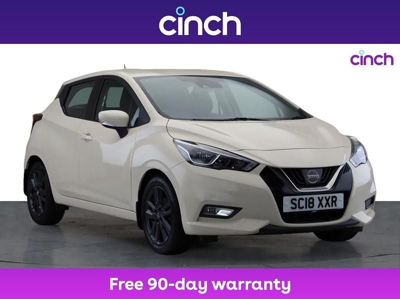 White Used 2018 Nissan Micra Acenta Hatchback | £7,999 (Fair price) - Image 1/3