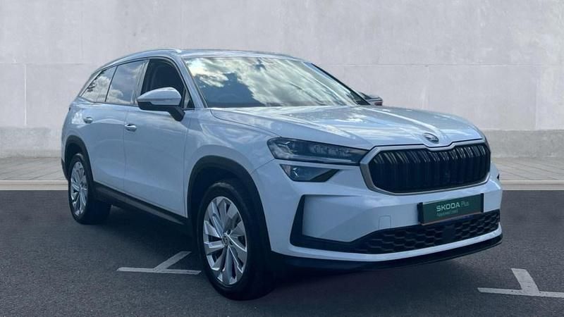 Moon white metallic Used 2024 Skoda Kodiaq SE L SUV | £29,495 (Fair price) - Image 1/4