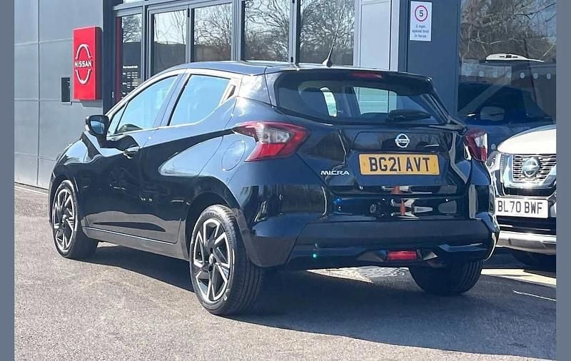 Used Nissan Micra Acenta 91 HP (66 kW) 2021 Black Hatchback
