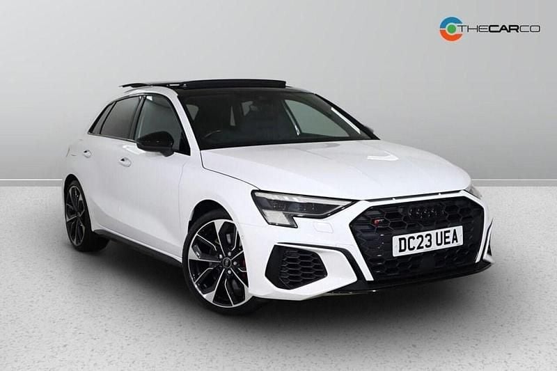 White Used 2023 Audi S3 Sportback Advanced Hatchback | £37,975 (Expensive) - Image 1/1