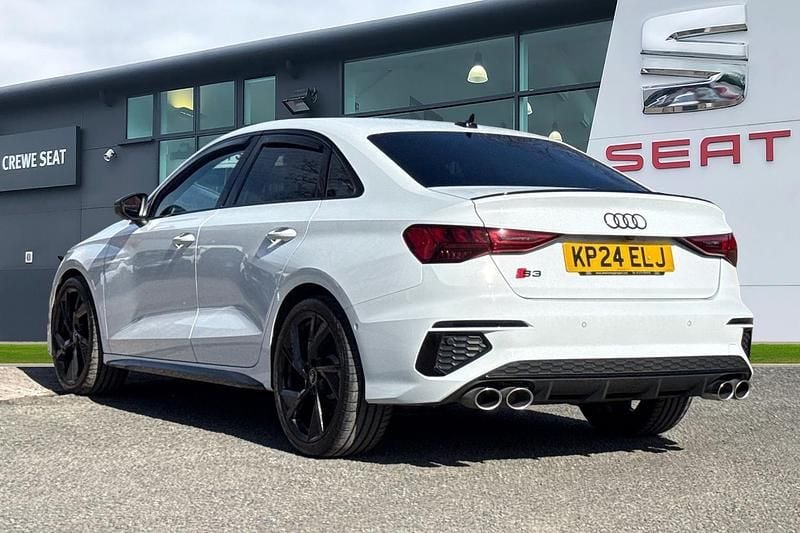 Used Audi S3 Black Edition 2024 White Sedan