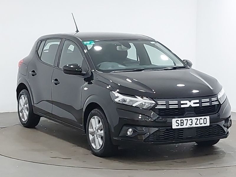 Black Used 2023 Dacia Sandero Expression Hatchback | £12,998 (Fair price) - Image 1/4