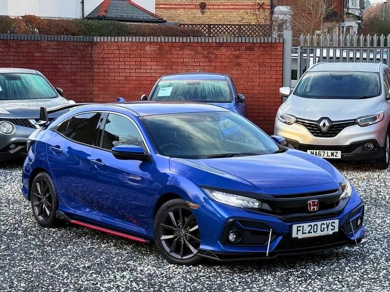 Used Honda Civic SR 126 HP (92 kW) 2020 Blue Hatchback
