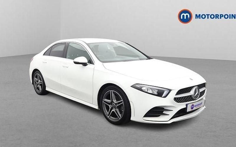 Used Mercedes A180 AMG line 116 HP (85 kW) 2020 White Sedan