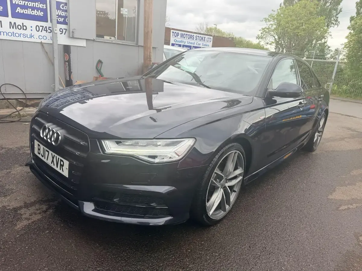 Used Audi A6 Black Edition 190 HP (139 kW) 2017 Blue Sedan