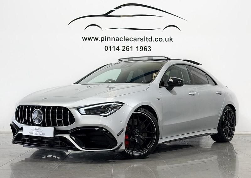 Silver Used 2023 Mercedes CLA45 AMG AMG Coupe | £48,950 (Fair price) - Image 1/3