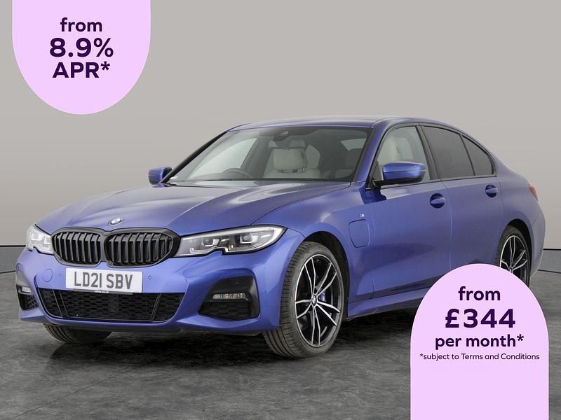 Blue Used 2021 BMW 330e M Sport Sedan | £22,449 (Fair price) - Image 1/2