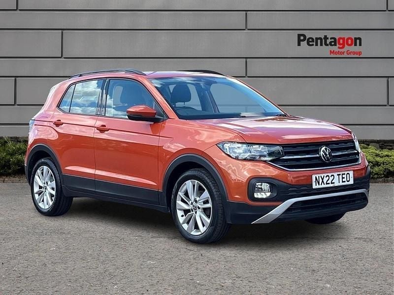 Orange Used 2022 VW T-Cross SE SUV | £14,395 (Fair price) - Image 1/4