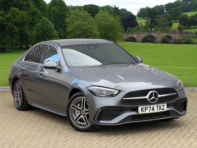 Grey Used 2024 Mercedes C300e AMG Line Premium Sedan | £37,400 (Fair price) - Image 1/4