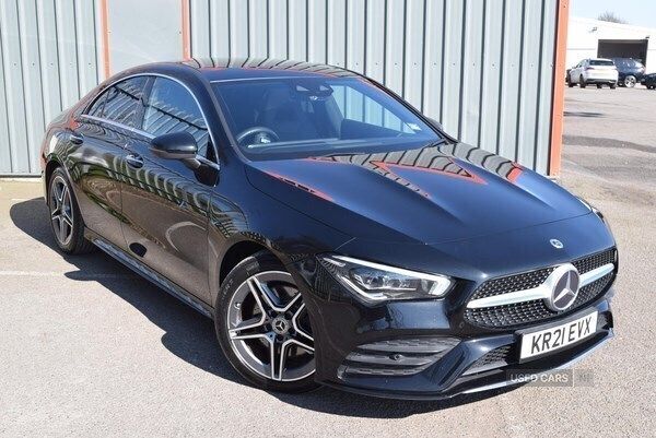 Black Used 2021 Mercedes CLA220 AMG Line Premium Plus Sedan | £24,295 (Good price) - Image 1/4