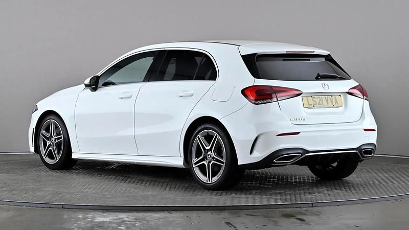 Used Mercedes A180 AMG line 116 HP (85 kW) 2021 White Hatchback
