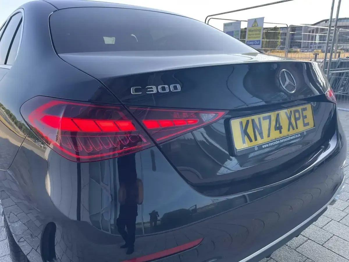 Used Mercedes C300e AMG line 2024 Black Sedan