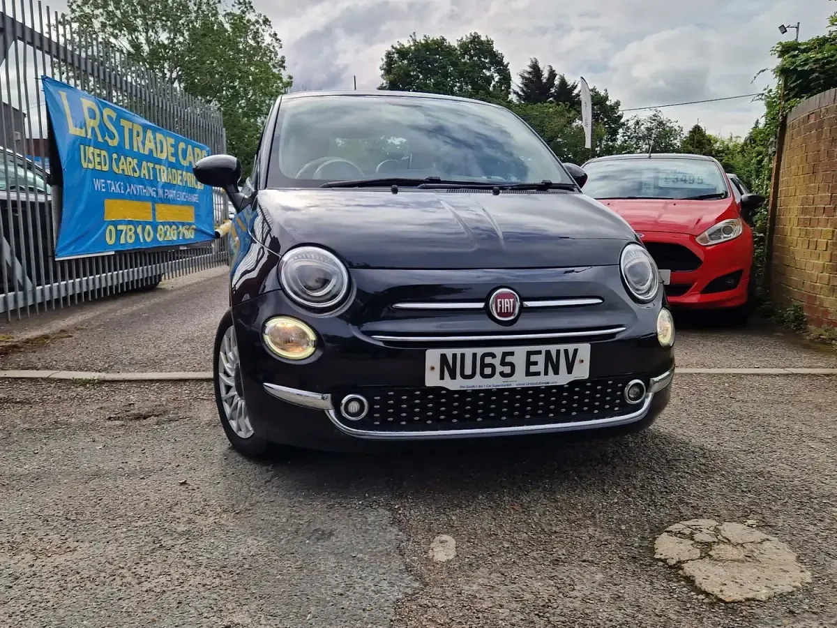 Used Fiat 500 Lounge 2015 Black Hatchback