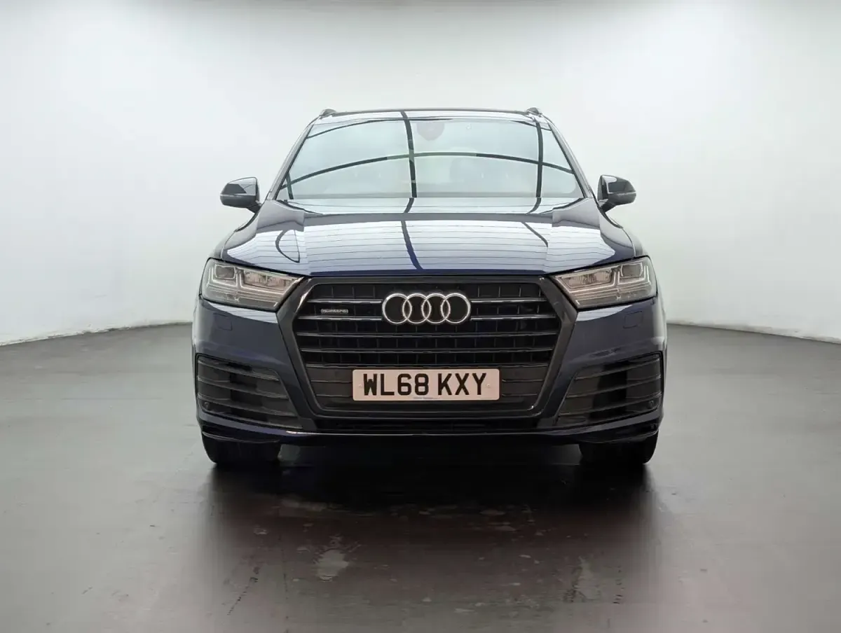 Begagnad Audi Q7 Black Edition 286 HK (210 kW) 2019 Blå SUV