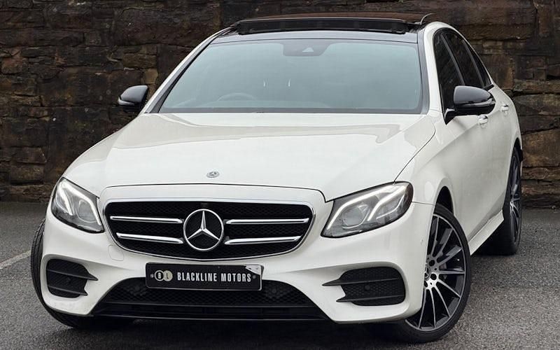 Used Mercedes E400 AMG line 340 HP (250 kW) 2019 White Sedan