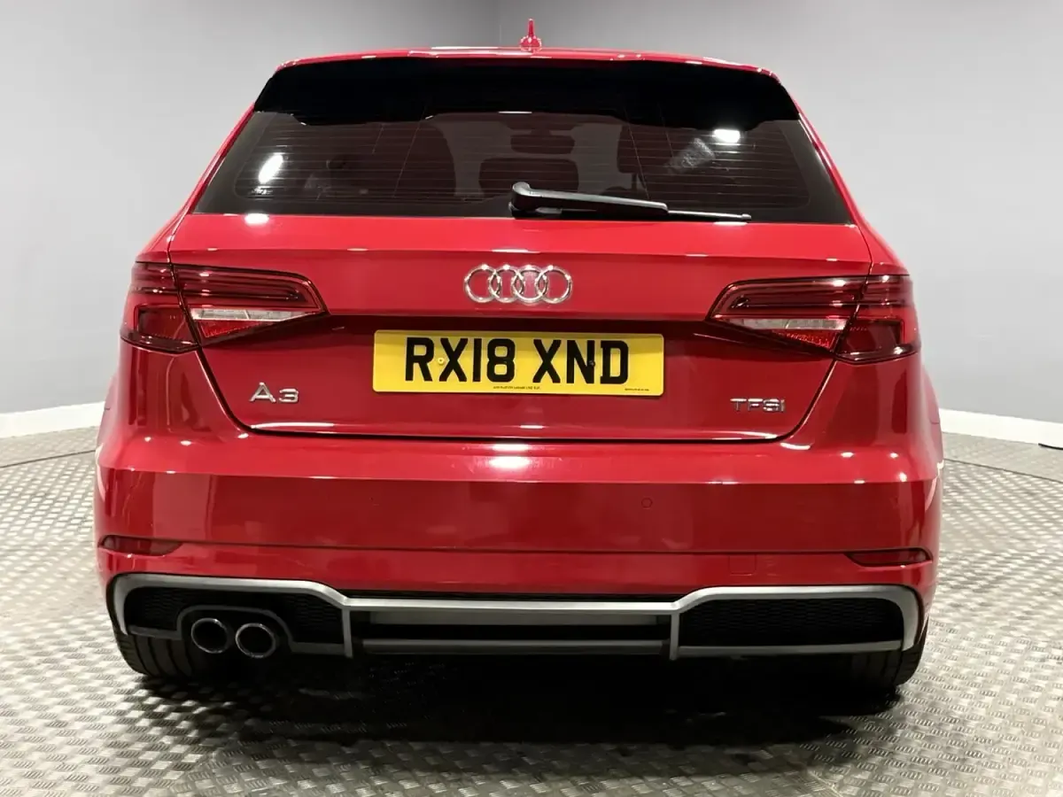 Used Audi A3 S-Line 150 HP (110 kW) 2018 Red Sedan