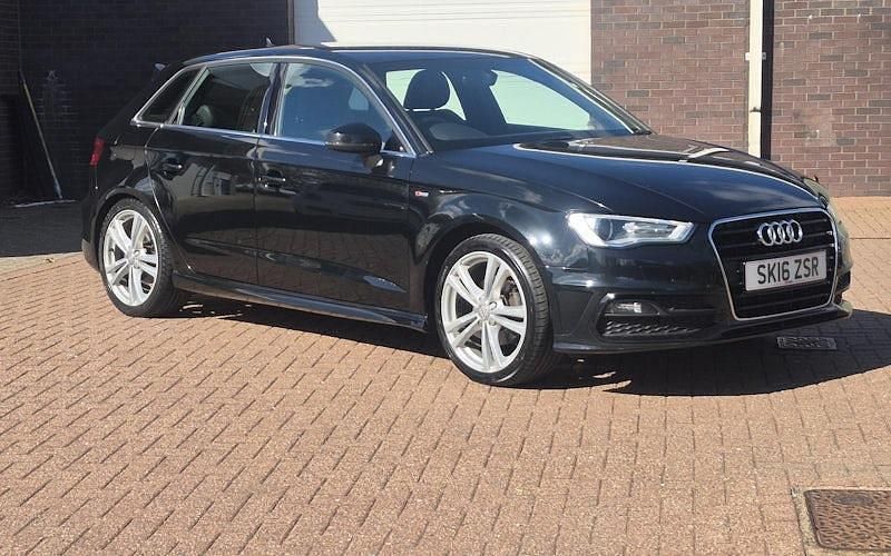 Used Audi A3 Sportback S-Line 150 HP (110 kW) 2016 Black Hatchback
