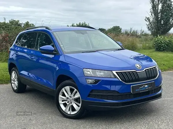 Used Skoda Karoq SE Technology 116 HP (85 kW) 2019 Blue SUV