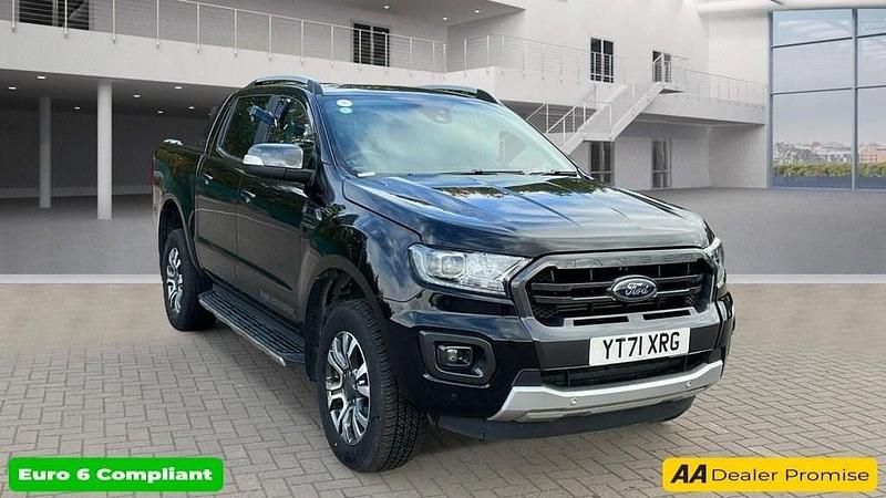 Black Used 2021 Ford Ranger Wildtrack Pickup | £19,499 (Good price) - Image 1/4
