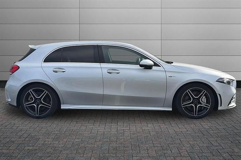 Used Mercedes A35 AMG Premium 306 HP (225 kW) 2019 Iridium silver Hatchback