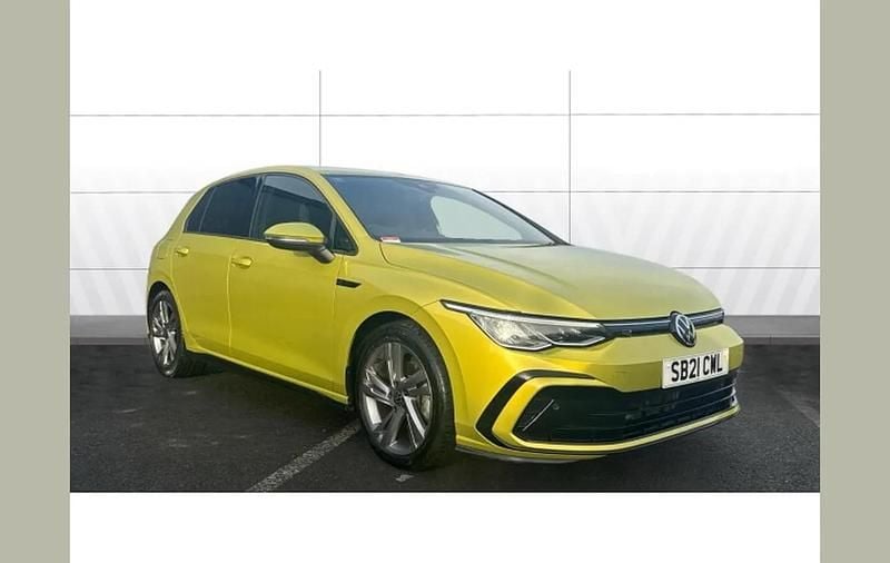 Yellow Used 2021 VW Golf VIII R-line Hatchback | £15,706 (Fair price) - Image 1/4