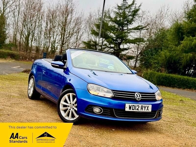Blue Used 2012 VW Eos SE Cabriolet | £3,995 (Fair price) - Image 1/4