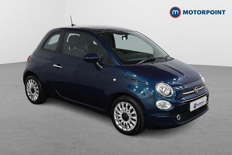Blue Used 2021 Fiat 500 Lounge Hatchback | £9,799 (Fair price) - Image 1/4