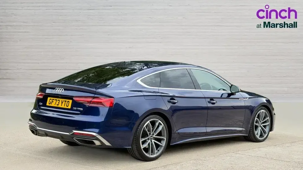 Used Audi A5 Sportback S-Line 150 HP (110 kW) 2023 Blue Hatchback