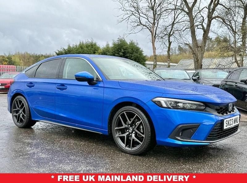 Begagnad Honda Civic Advance 184 HK (135 kW) 2023 Blå Halvkombi