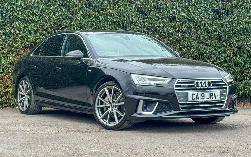 Used Audi A4 S-Line 190 HP (139 kW) 2019 Black Sedan