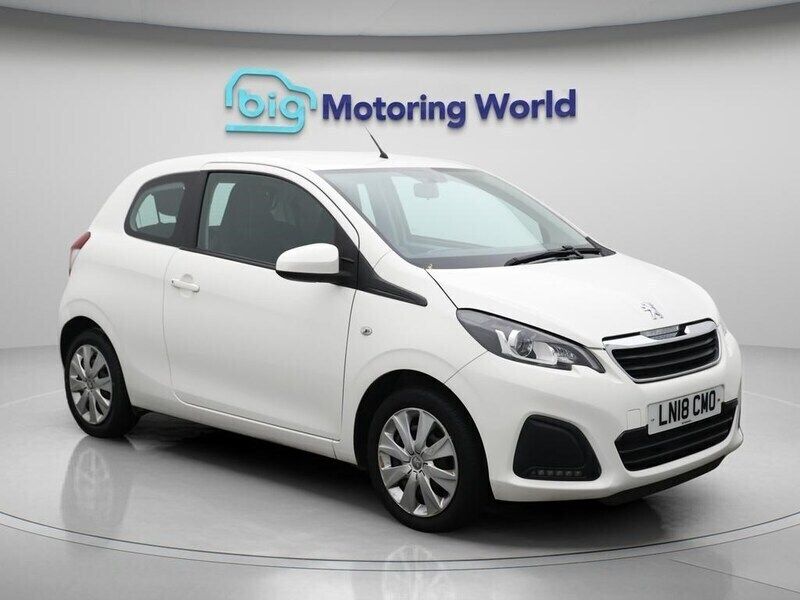 White Used 2018 Peugeot 108 Active Hatchback | £4,700 (Good price) - Image 1/4