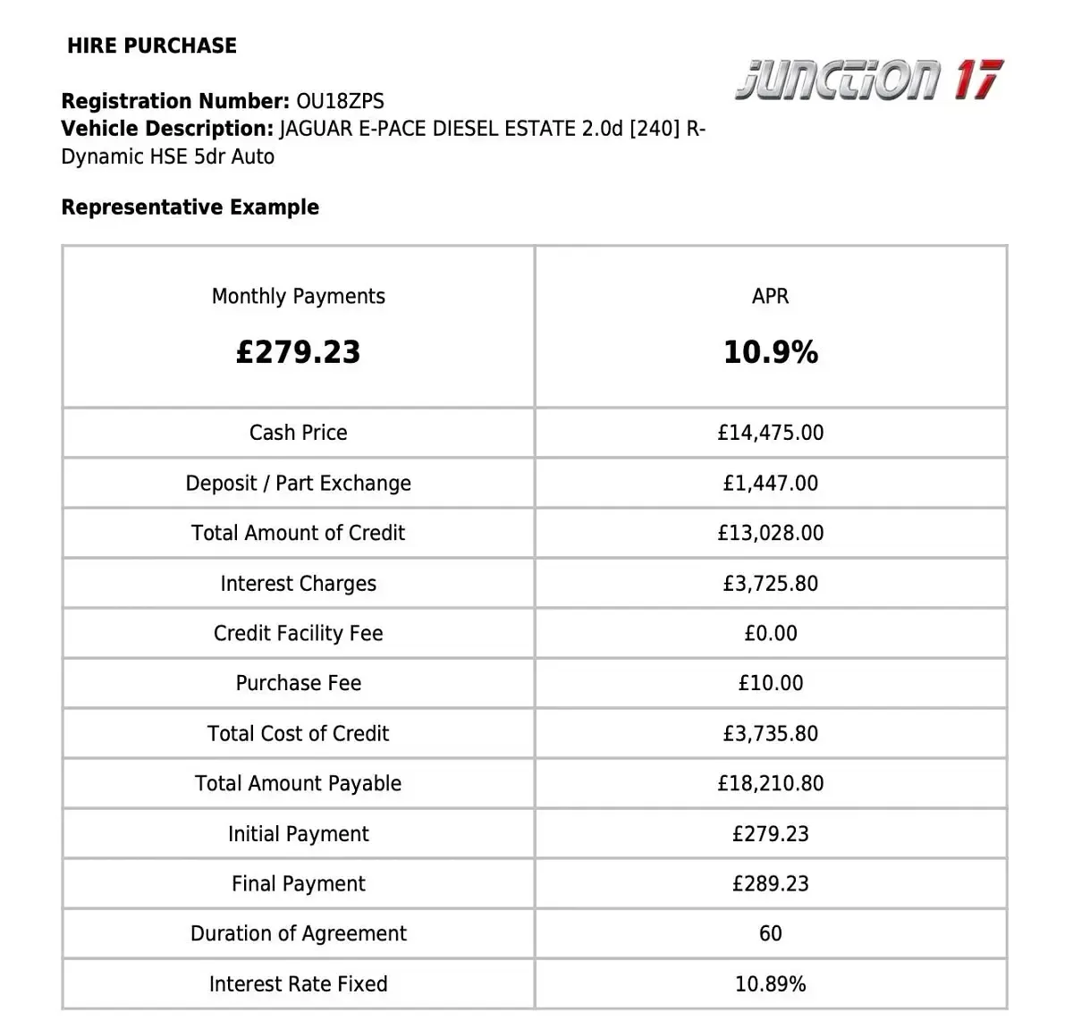 Used Jaguar E-Pace R-Dynamic 240 HP (176 kW) 2018 Silver SUV