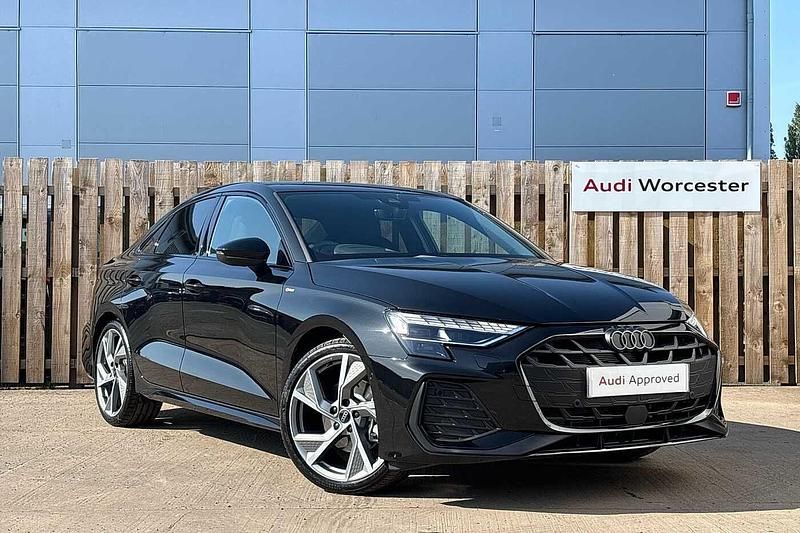 Mythos black Used 2025 Audi A3 Black Edition Sedan | £37,490 - Image 1/4