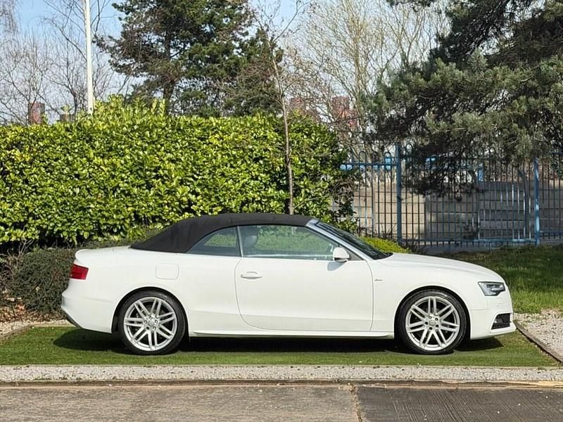 Used Audi A5 Cabriolet S-Line 2014 White Cabriolet